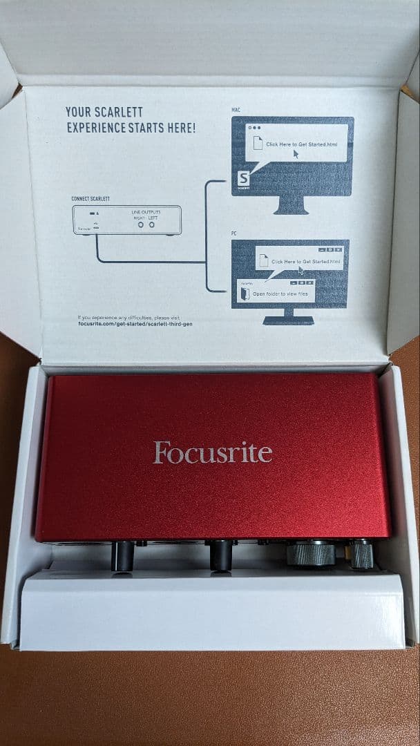 Focusrite Scarlett 2i2 オーディオインターフェースセット