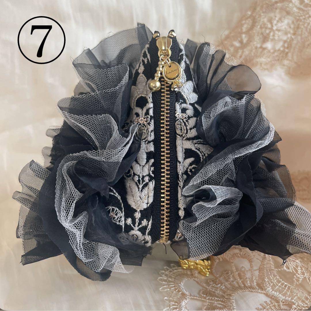 インド刺繍リボンテトラポーチ