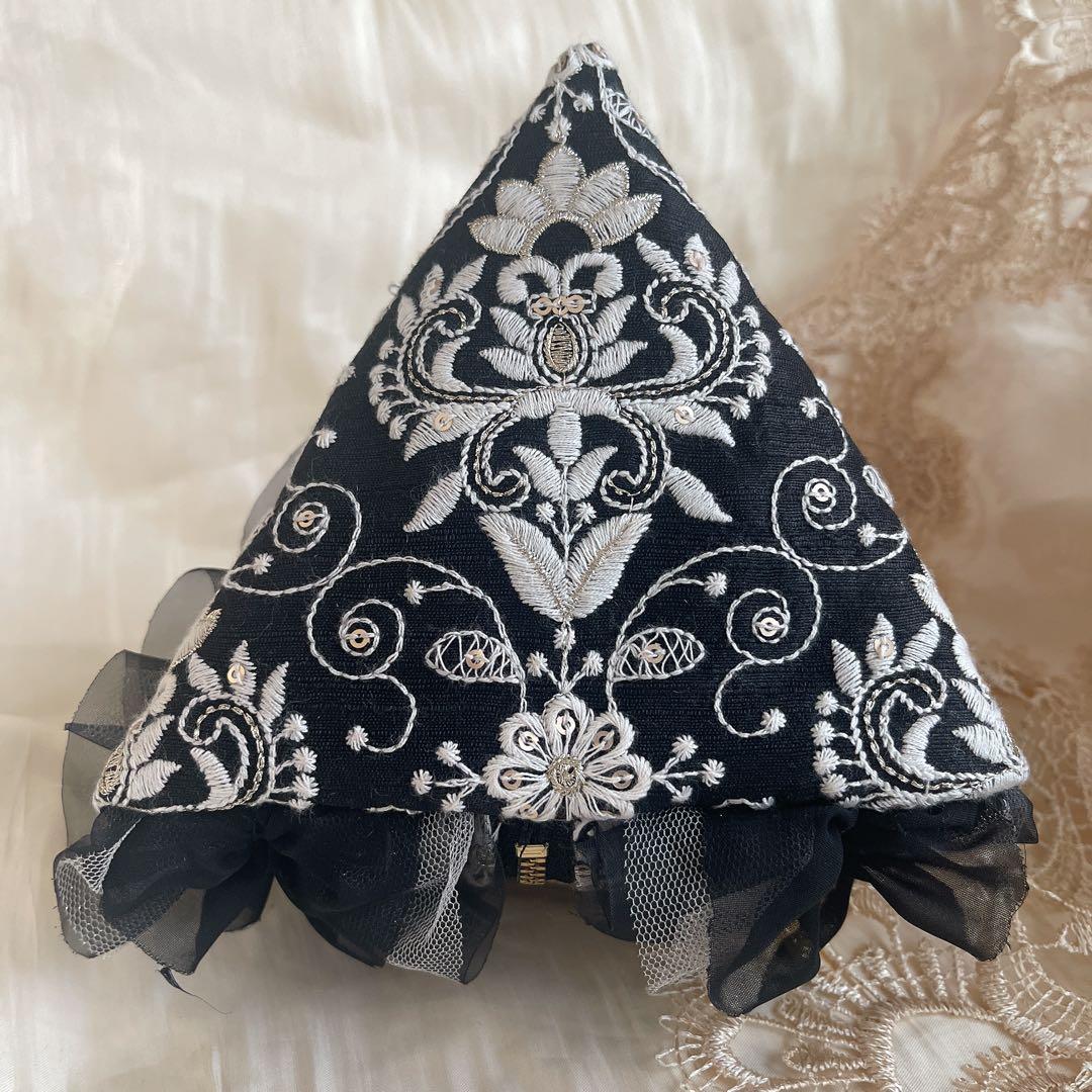 インド刺繍リボンテトラポーチ