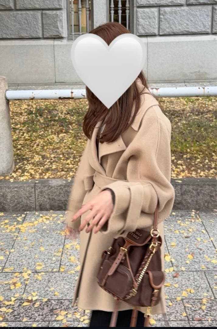 完売商品★新品未使用タグ付き　ウールリバーミドルAラインコート