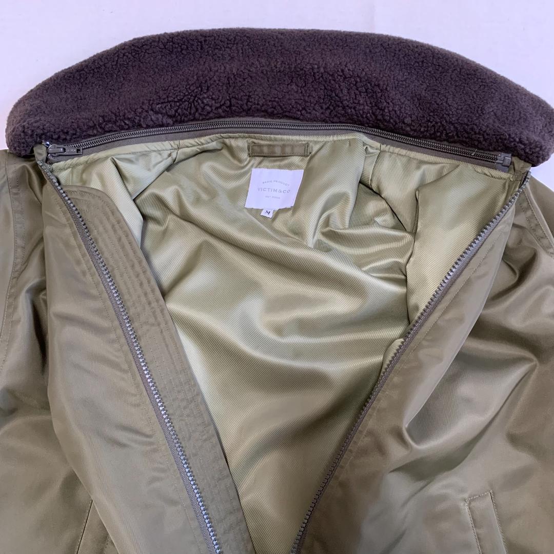 VICTIM ヴィクティム 襟ボア MA-1 ジャケット Mサイズ 日本製