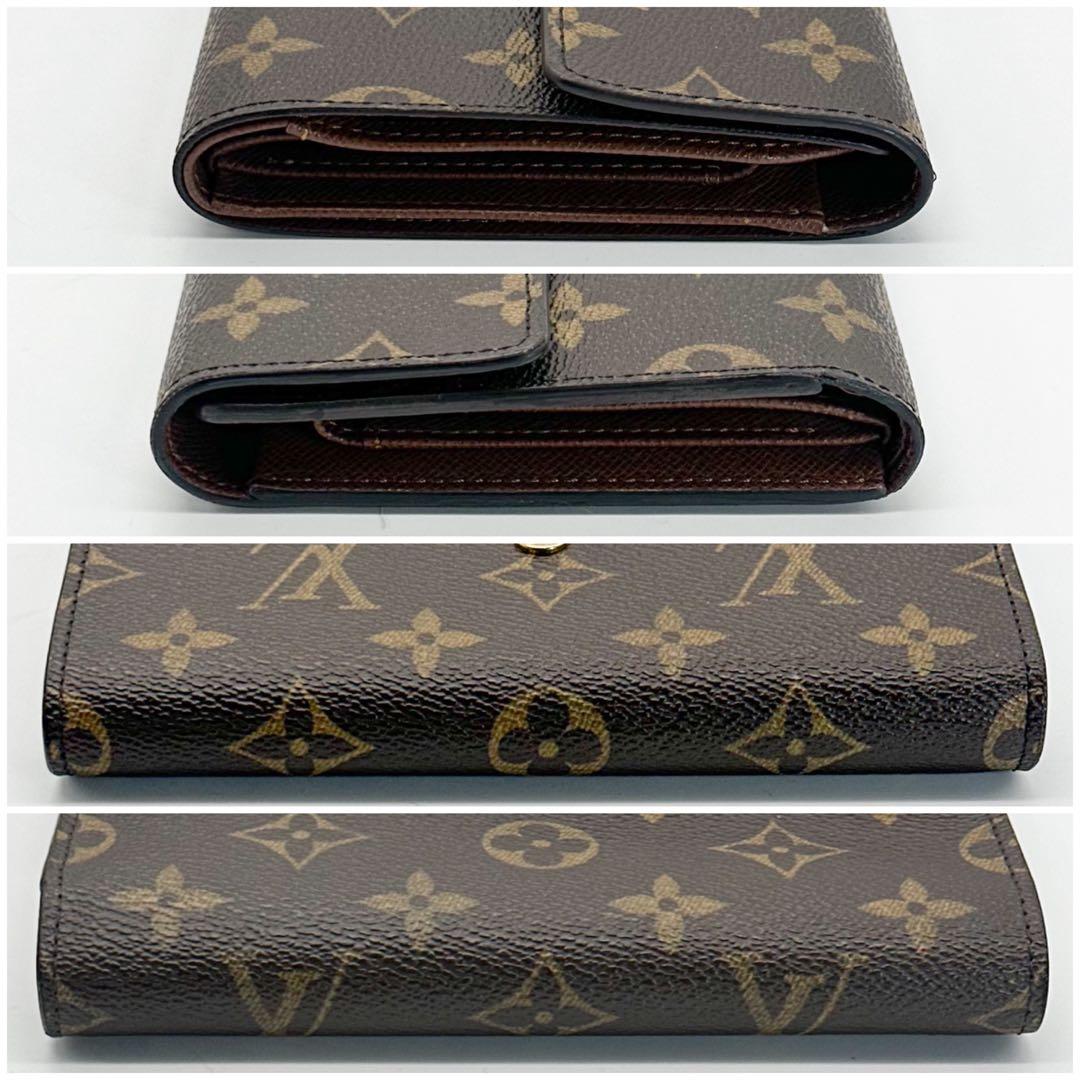 ルイヴィトン ポルトトレゾール エテュイ パピエ 三つ折り モノグラム 長財布