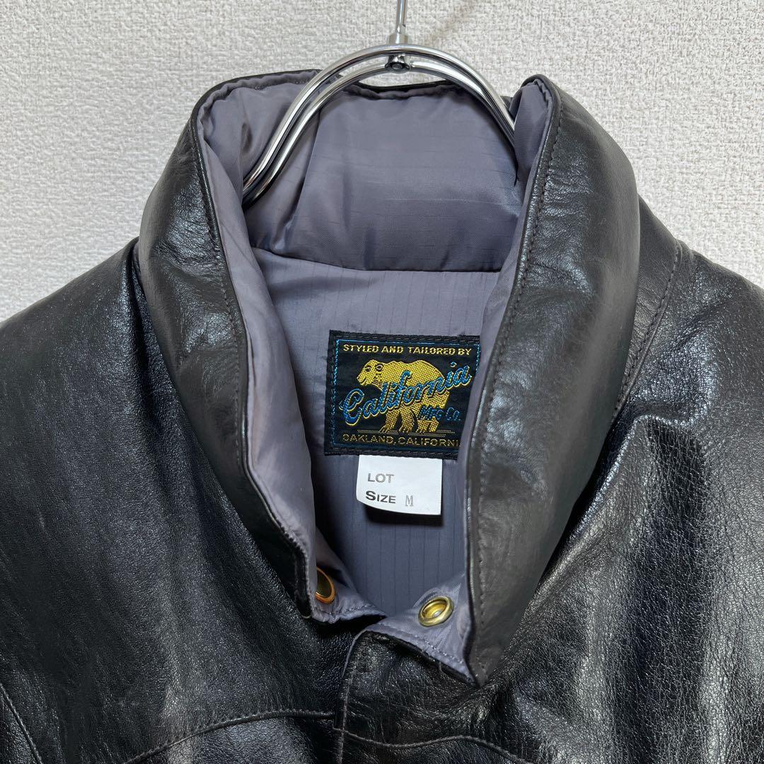 【未使用品】RAINBOW COUNTRY フルレザー ダウンベスト M