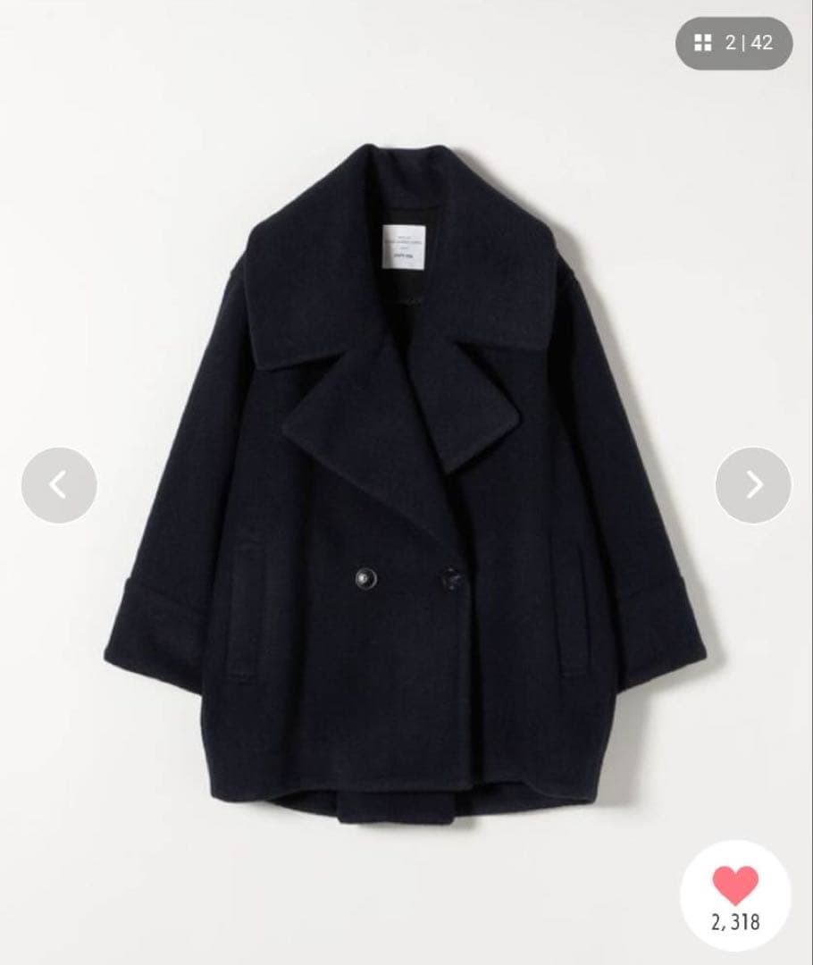 SHIPS any： スライバーショートPコート