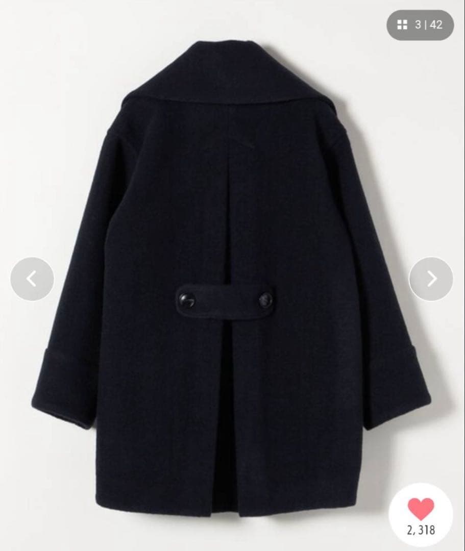 SHIPS any： スライバーショートPコート