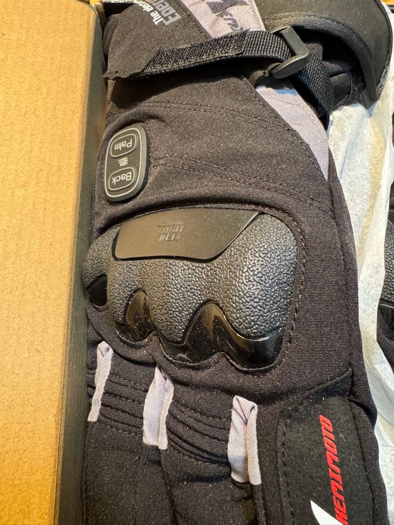 【ほぼ新品】KEMIMOTO 電熱グローブ XL バイク用 USBバッテリー付属