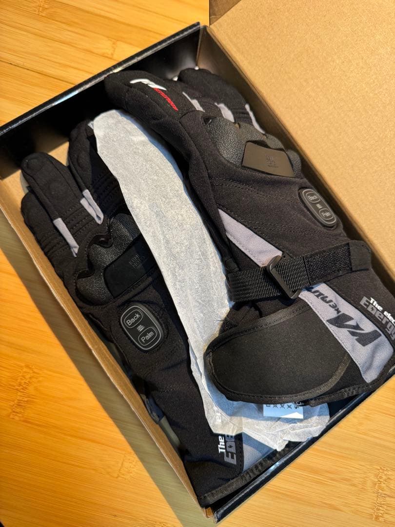 【ほぼ新品】KEMIMOTO 電熱グローブ XL バイク用 USBバッテリー付属