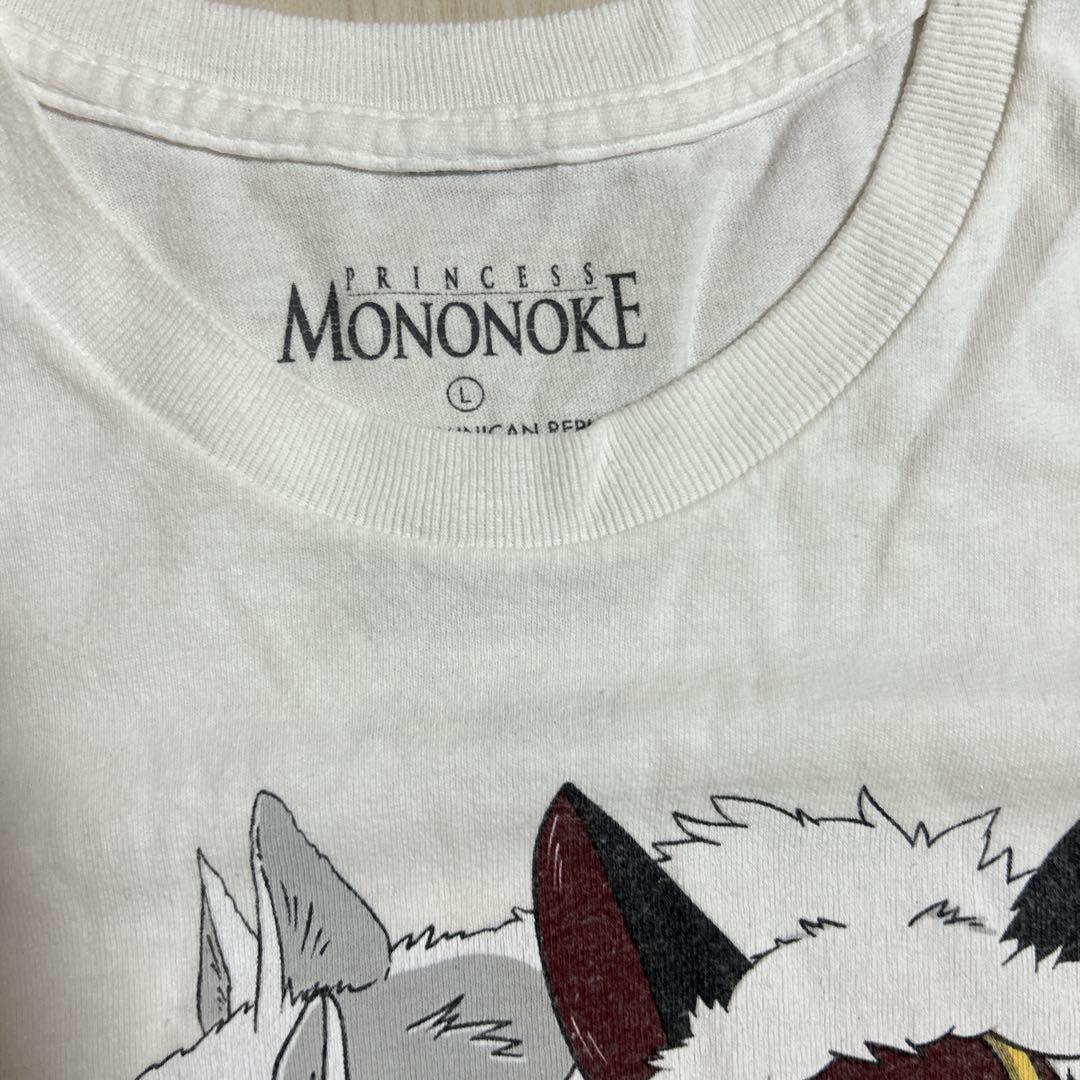 【希少】公式 もののけ姫 ヴィンテージTシャツ L スタジオジブリ 白