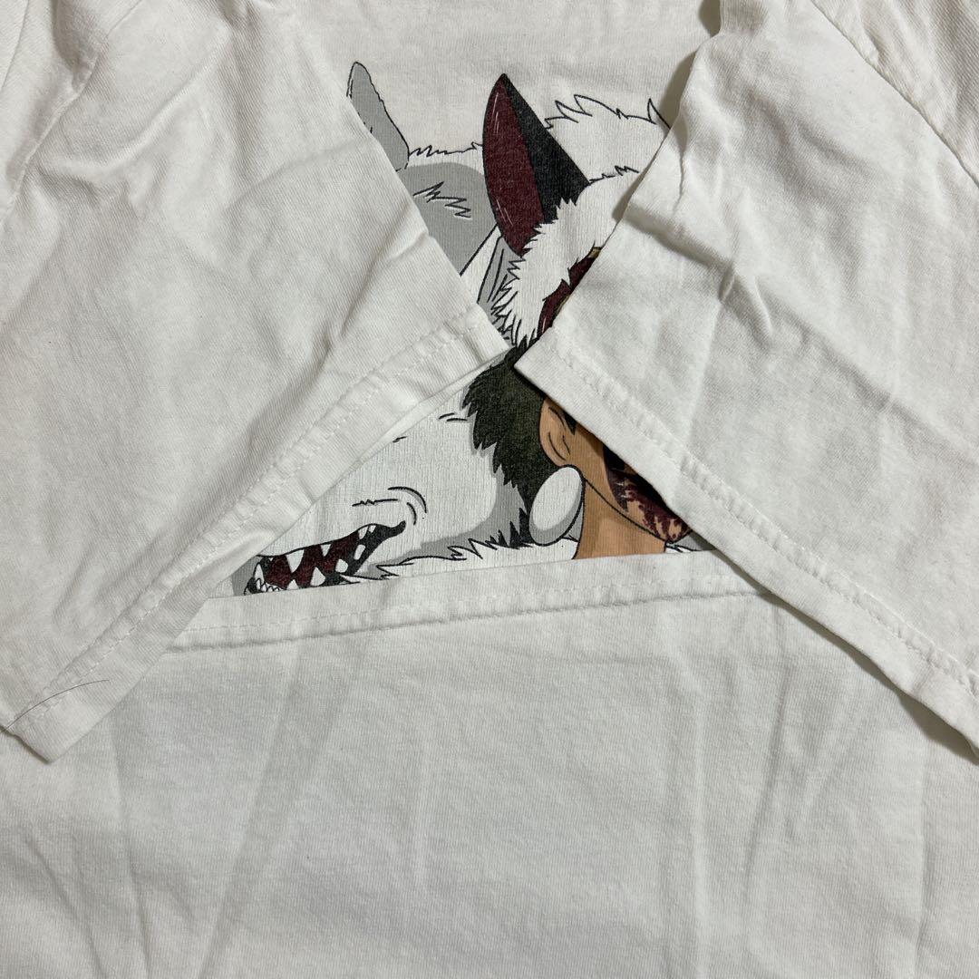 【希少】公式 もののけ姫 ヴィンテージTシャツ L スタジオジブリ 白