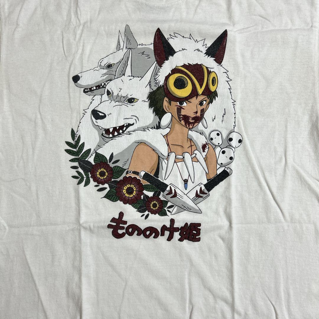 【希少】公式 もののけ姫 ヴィンテージTシャツ L スタジオジブリ 白