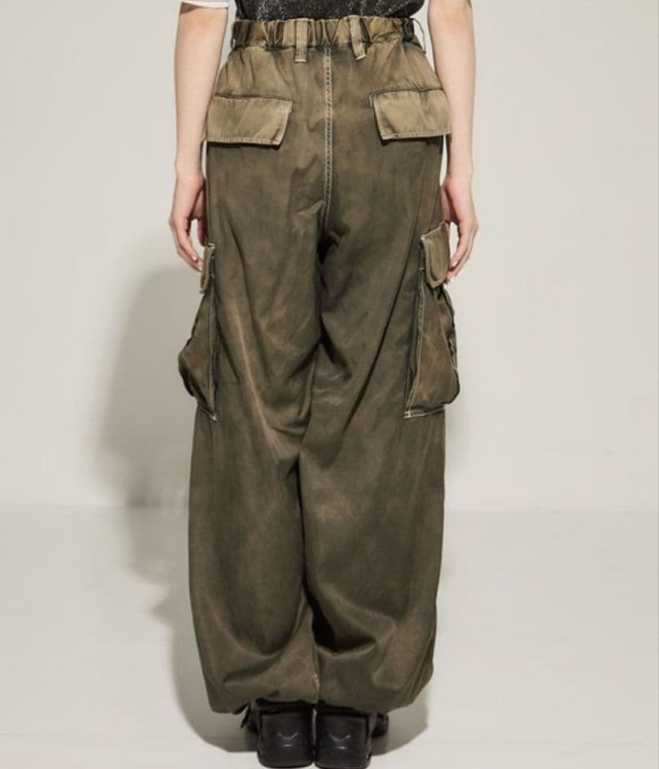 Maison MIHARA YASUHIRO サテン カーゴ パンツ カーキ