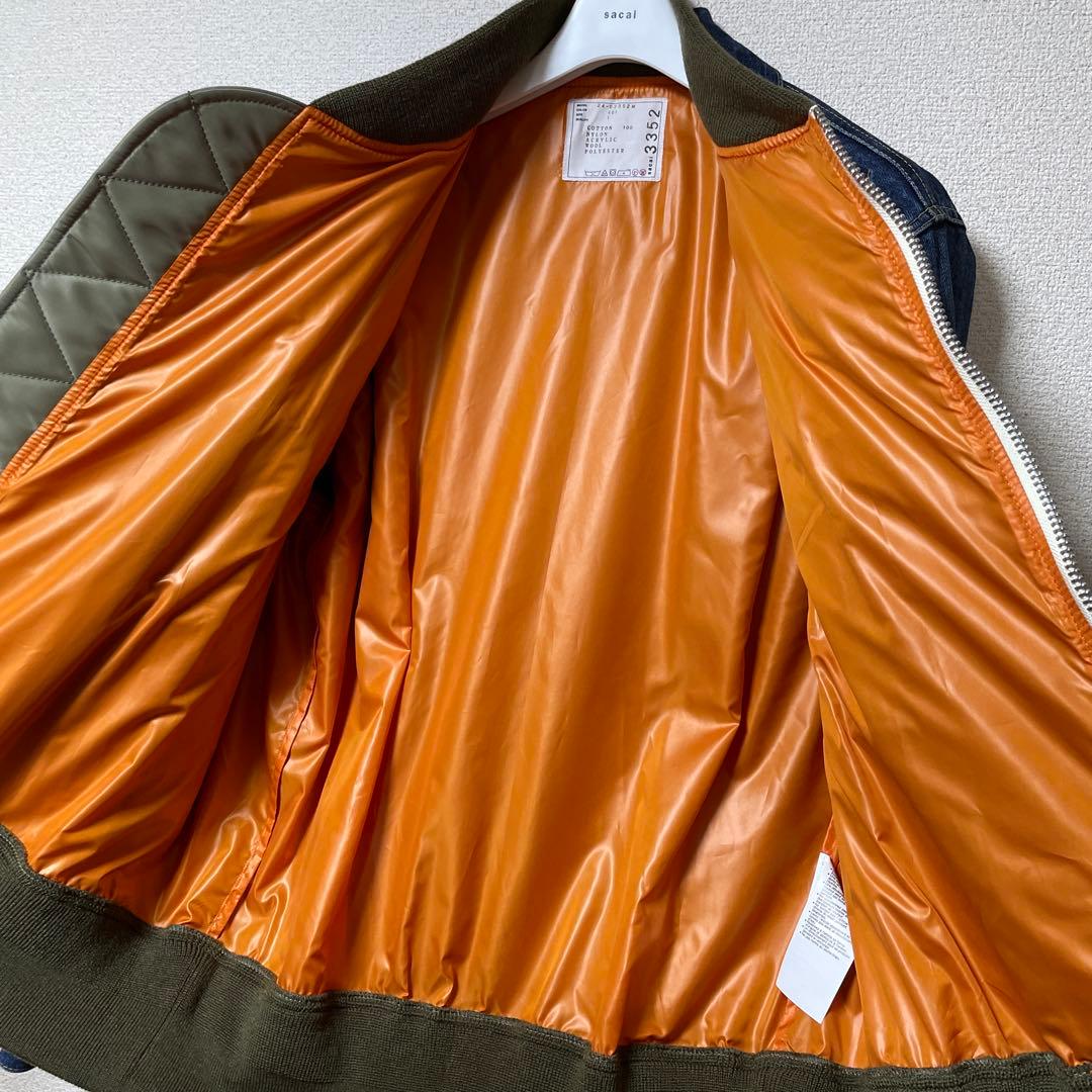 sacai Denim × Nylon Twill Jacket サイズ1
