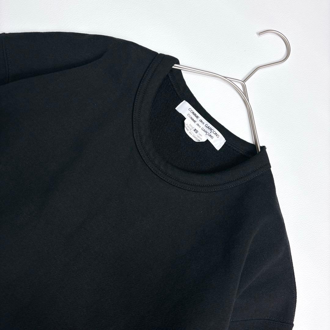 可愛い♡コムデギャルソンコムデギャルソン スウェット 黒 コムコム スカラップ