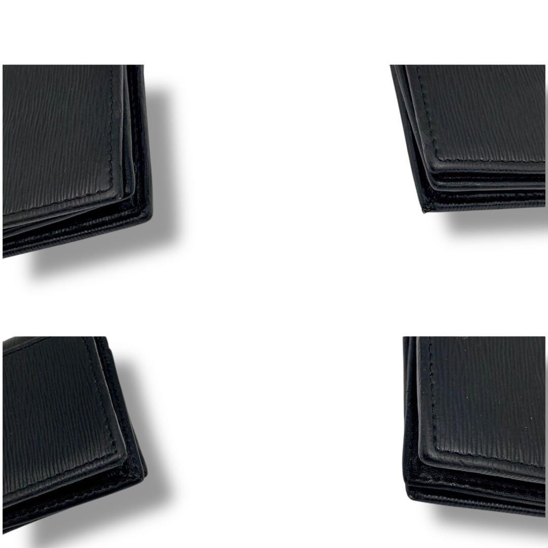 美品✨プラダ カードケース 名刺入れ サフィアーノレザー ゴールドロゴ ブラック