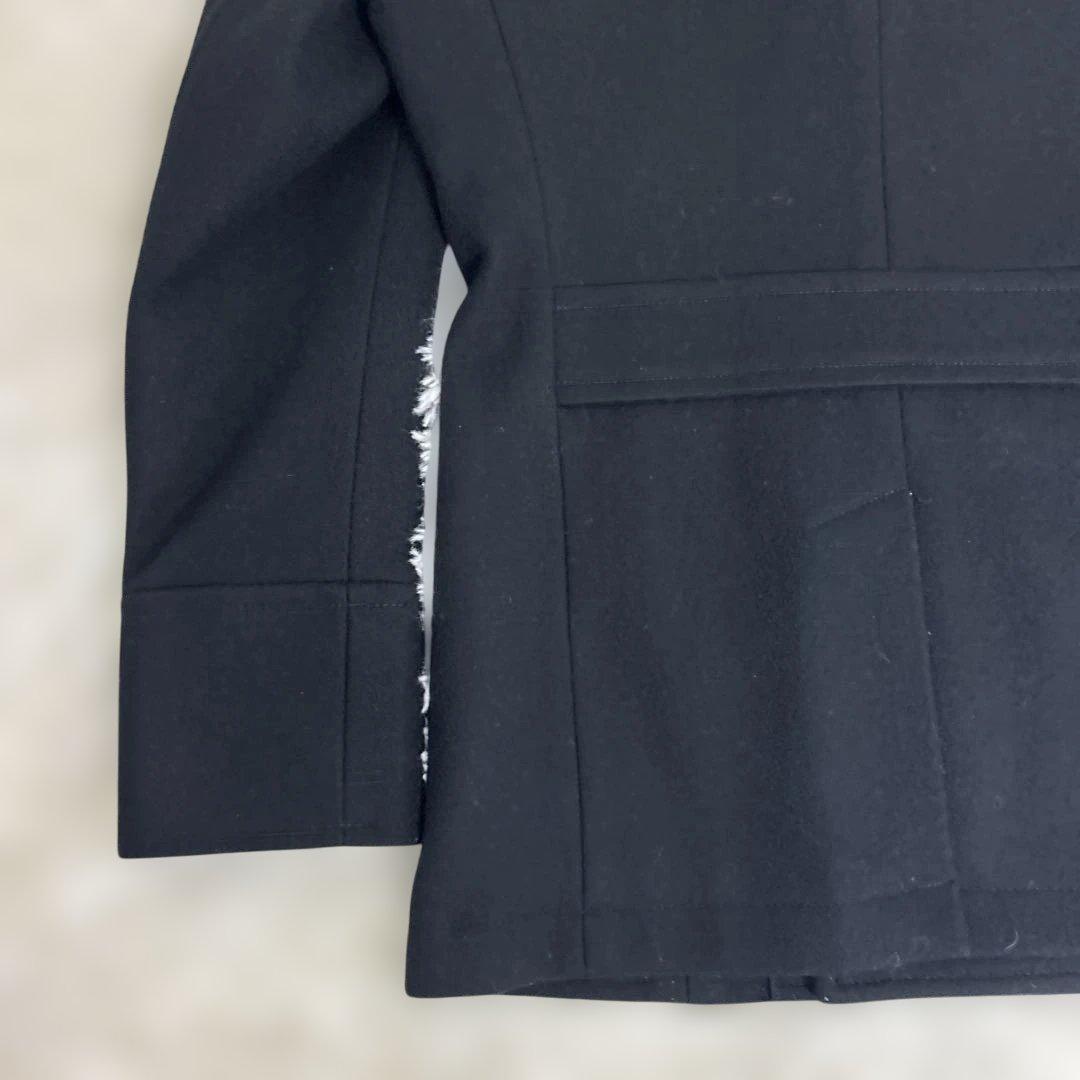 極美品　バーバリー　ブラックレーベル Pコート　ノバチェック　ブラック　ダブル