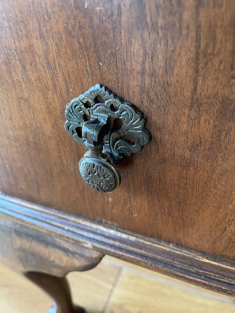 み*こ様 アンティーク木製ライティングビューロー/勉強机デスク