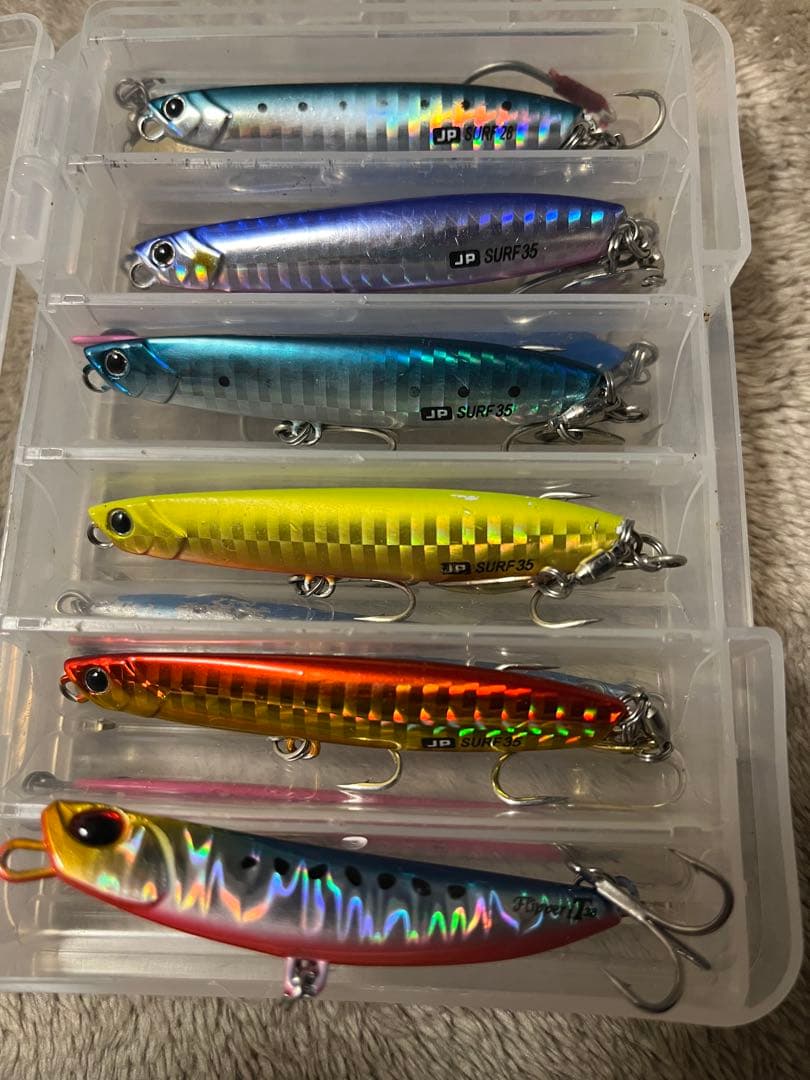 メタルジグセット+ケース　ショア　サーフ