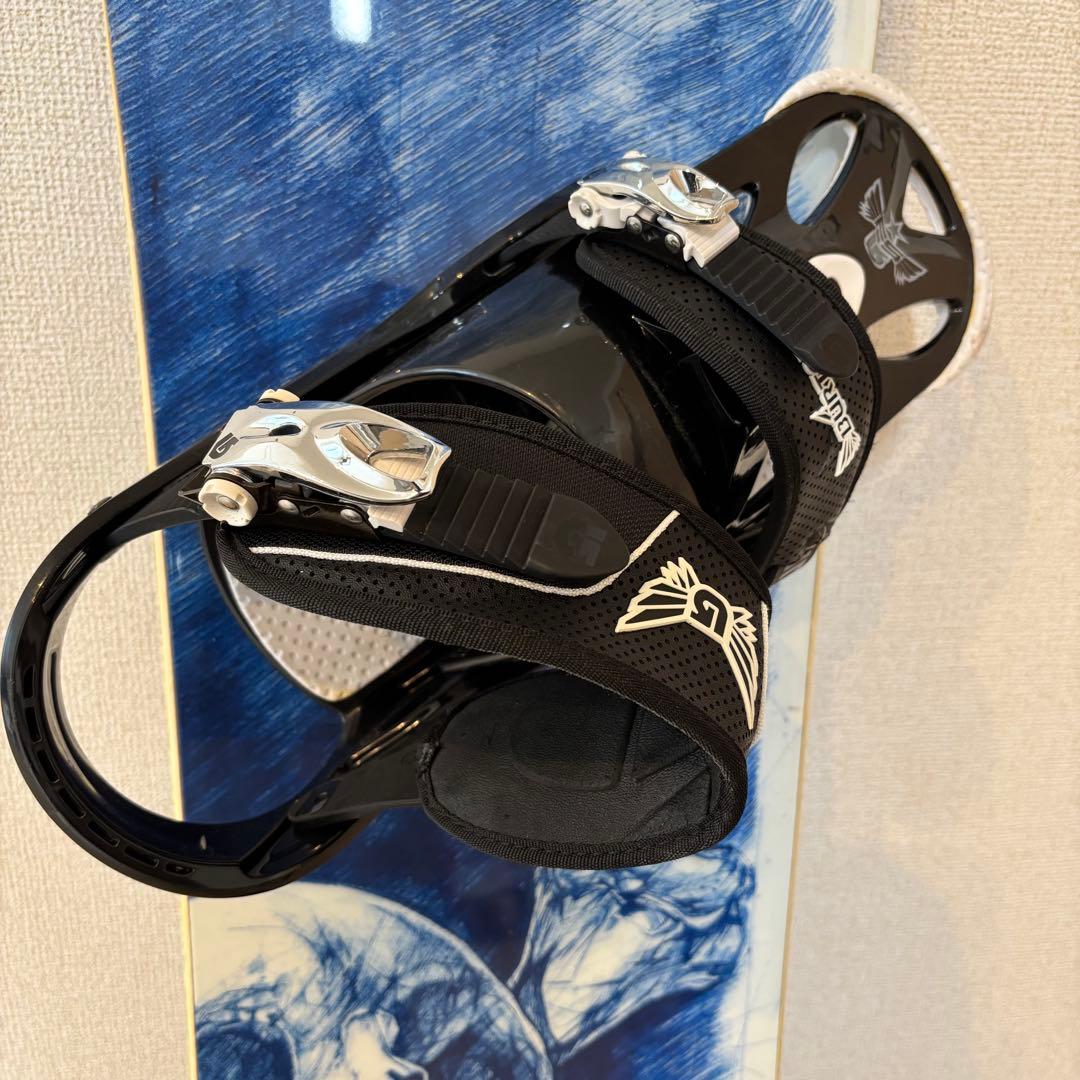 BURTON TWIN 151 スカル柄 スノーボード ビンディング セット