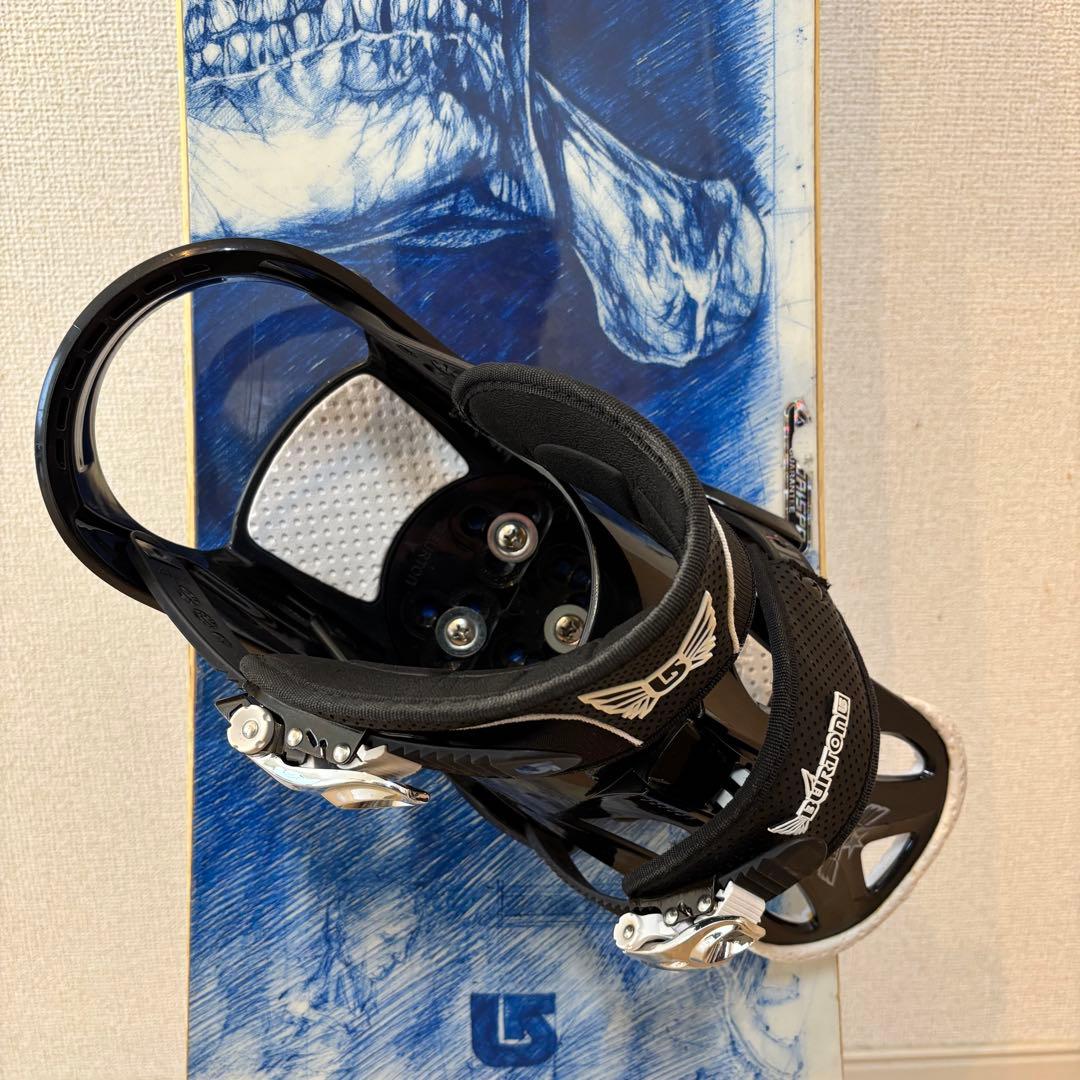 BURTON TWIN 151 スカル柄 スノーボード ビンディング セット