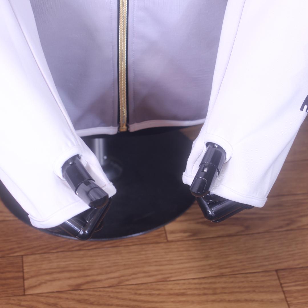 釣武者 W・eye ライトプレーンスーツ L ホワイト 上下