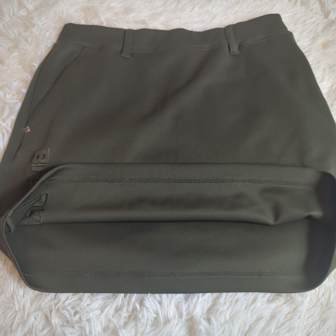 BRIEFING ゴルフ スカート カーキ 3Dロゴ 立体ロゴ S 近年モデル