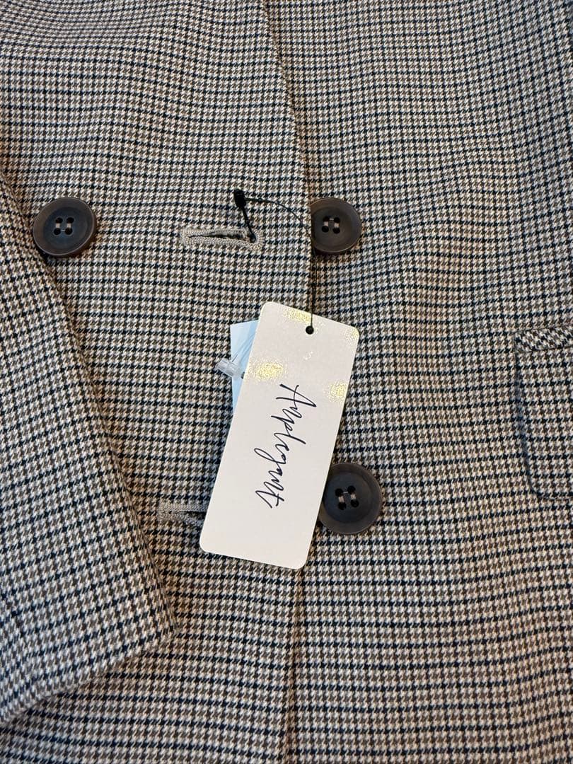 anplegant アンプレガント　パフショルジャケット　チェック