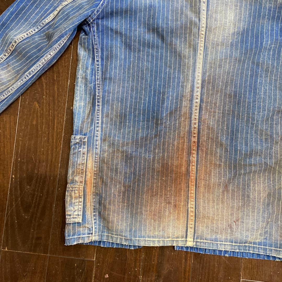 full count★ウォバッシュデニム カバーオール 38サイズエイジング加工