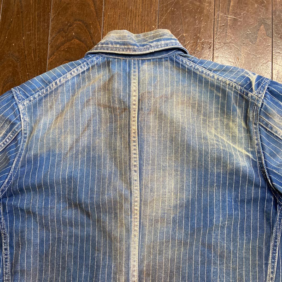 full count★ウォバッシュデニム カバーオール 38サイズエイジング加工