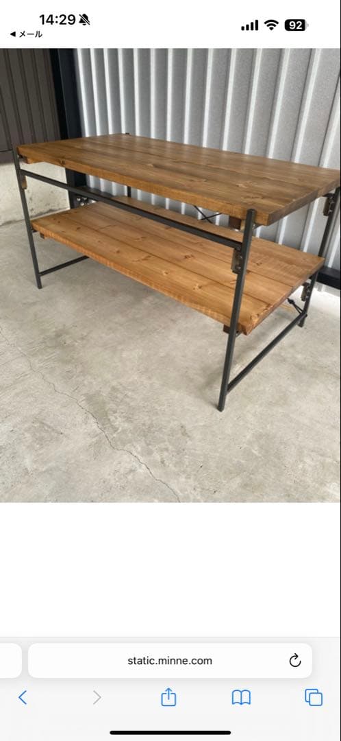 キッチンテーブルとクーラーボックス台