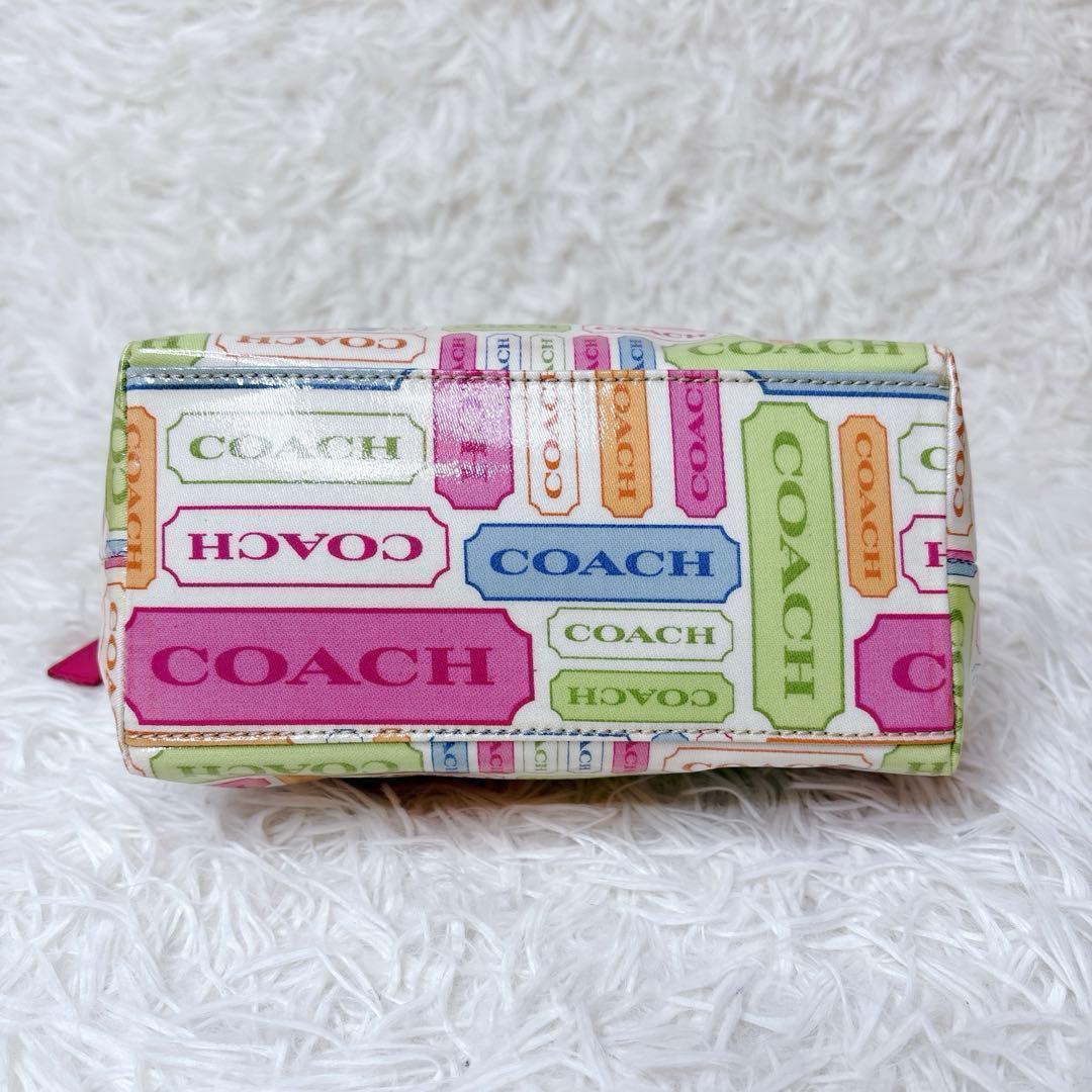 バッグ COACH Accessory Pouch pastel patchwork