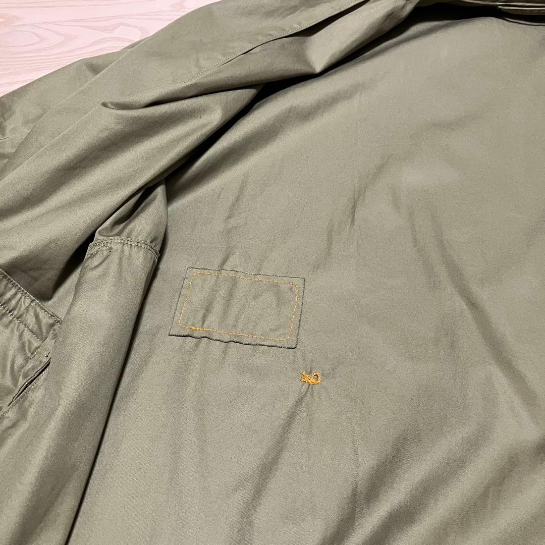 美品　45Rフォーティファイブアール　モッズステンカラーコート　カーキ　23SS