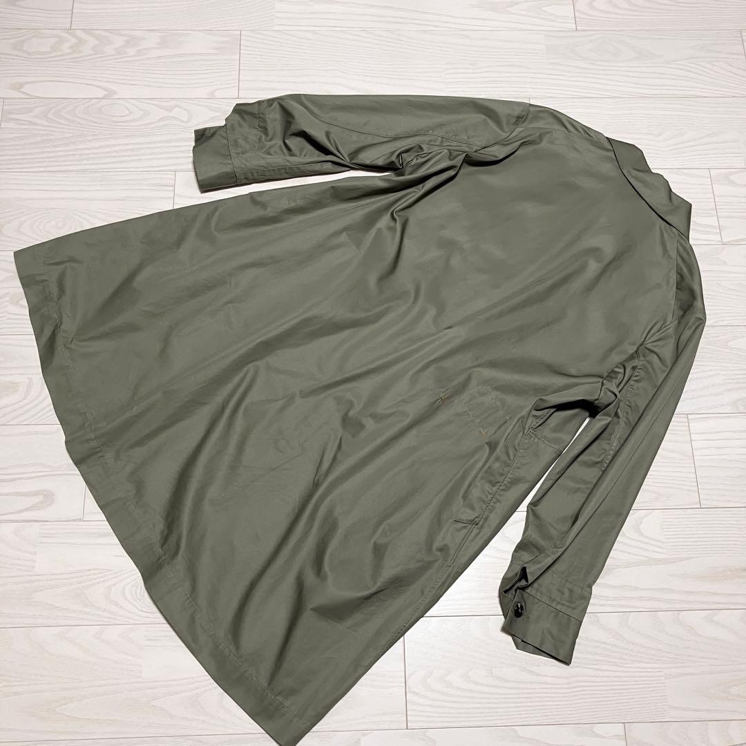 美品　45Rフォーティファイブアール　モッズステンカラーコート　カーキ　23SS