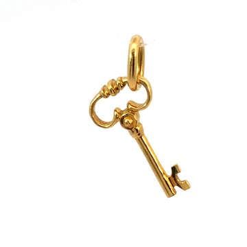 n*中様 Tiffany&Co. キー モチーフ 750 K18ダイヤペンダント