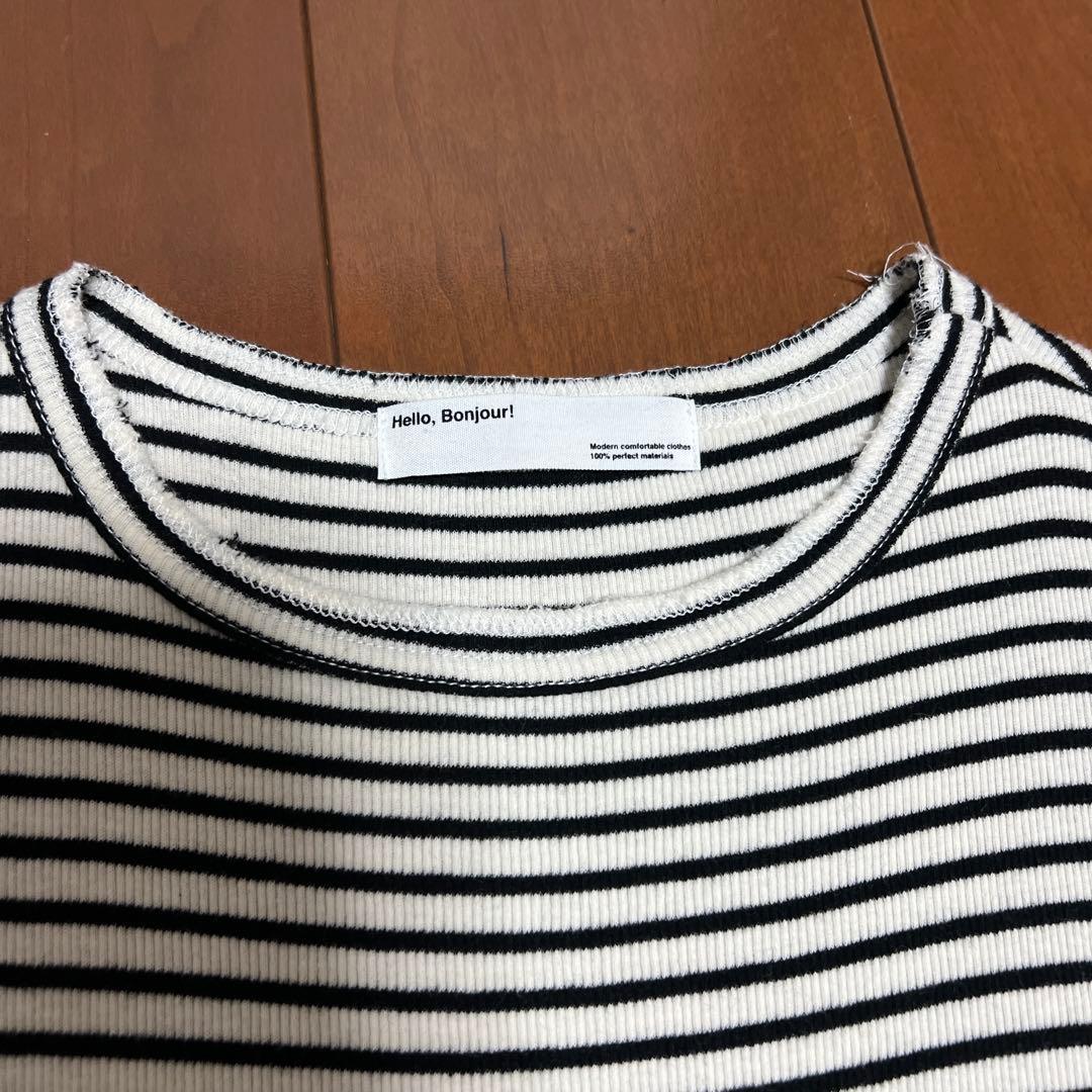 アパルトモンBORDER RIB LONGSLEEVE T-SHIRT