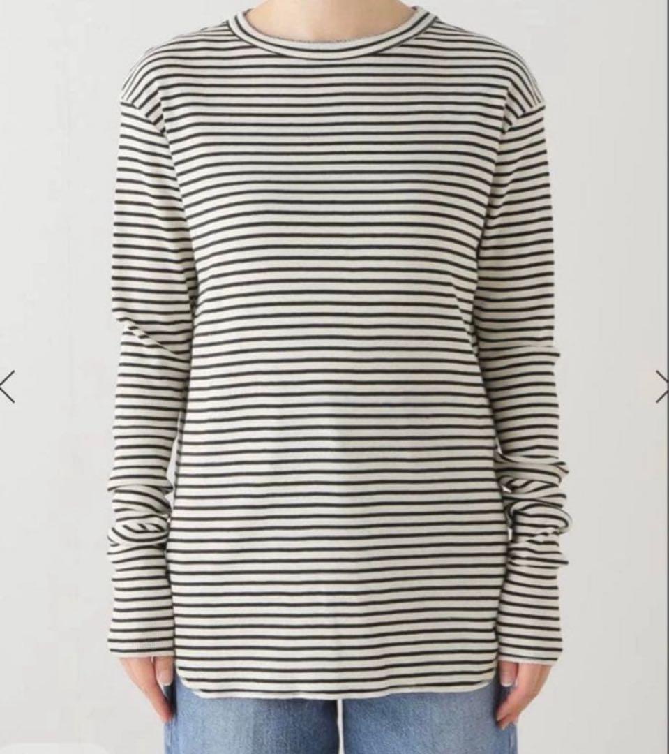 アパルトモンBORDER RIB LONGSLEEVE T-SHIRT