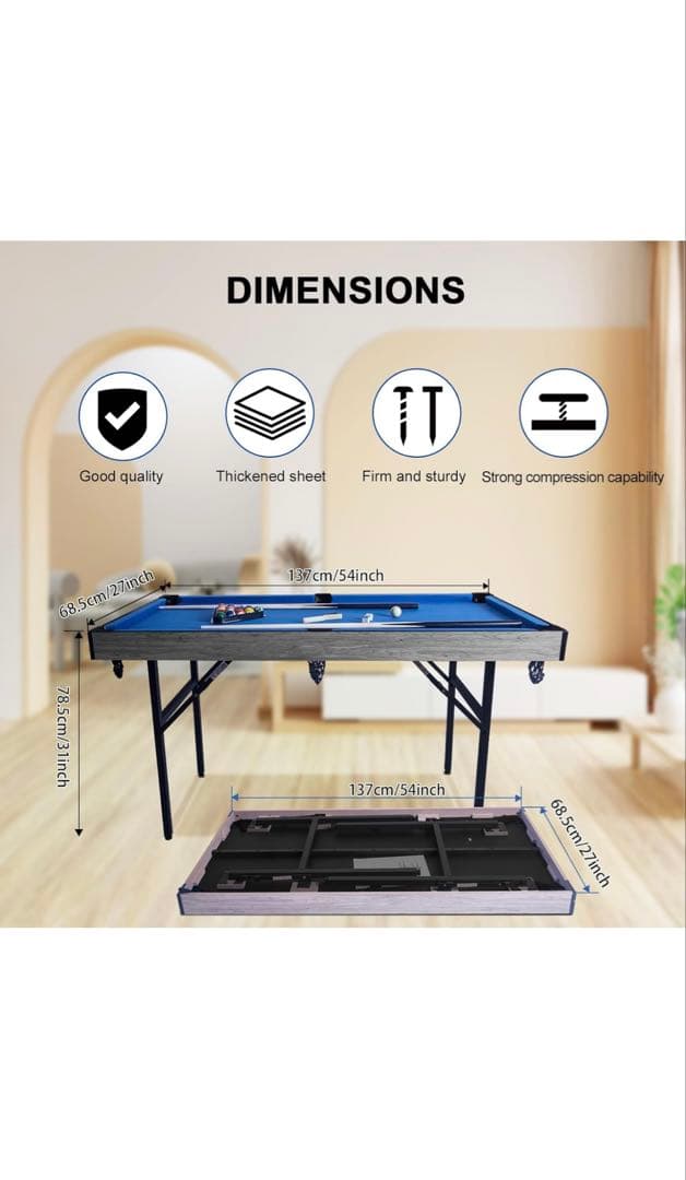 多機能折りたたみゲームテーブル