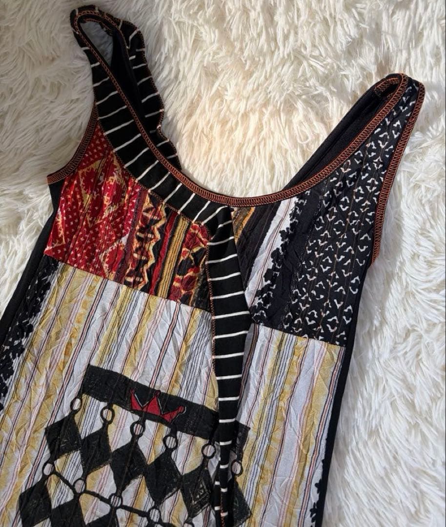 希少♡SAVE THE QUEEN セレブワンピース イタリア製　総柄　刺繍