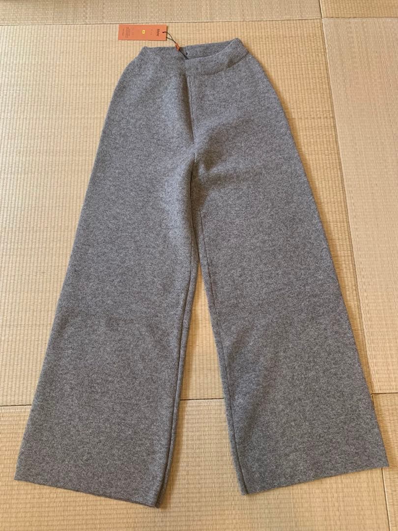 モンゴル産 YAK WOOL 100極厚手 ニットパンツ M 高密度ヤクウール