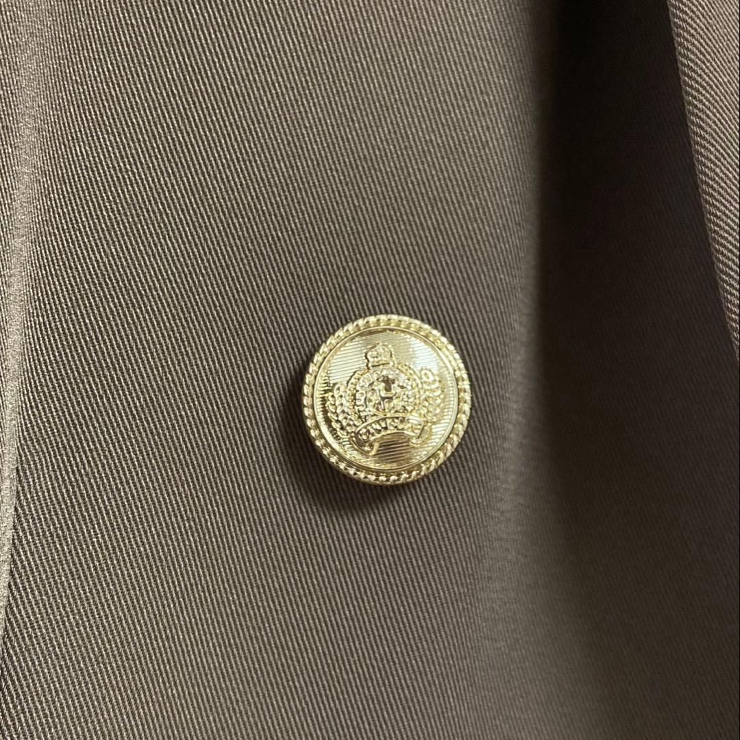 美品COHINA ダブルテーラードジャケット ブレザー ブラウン ゴールドボタン