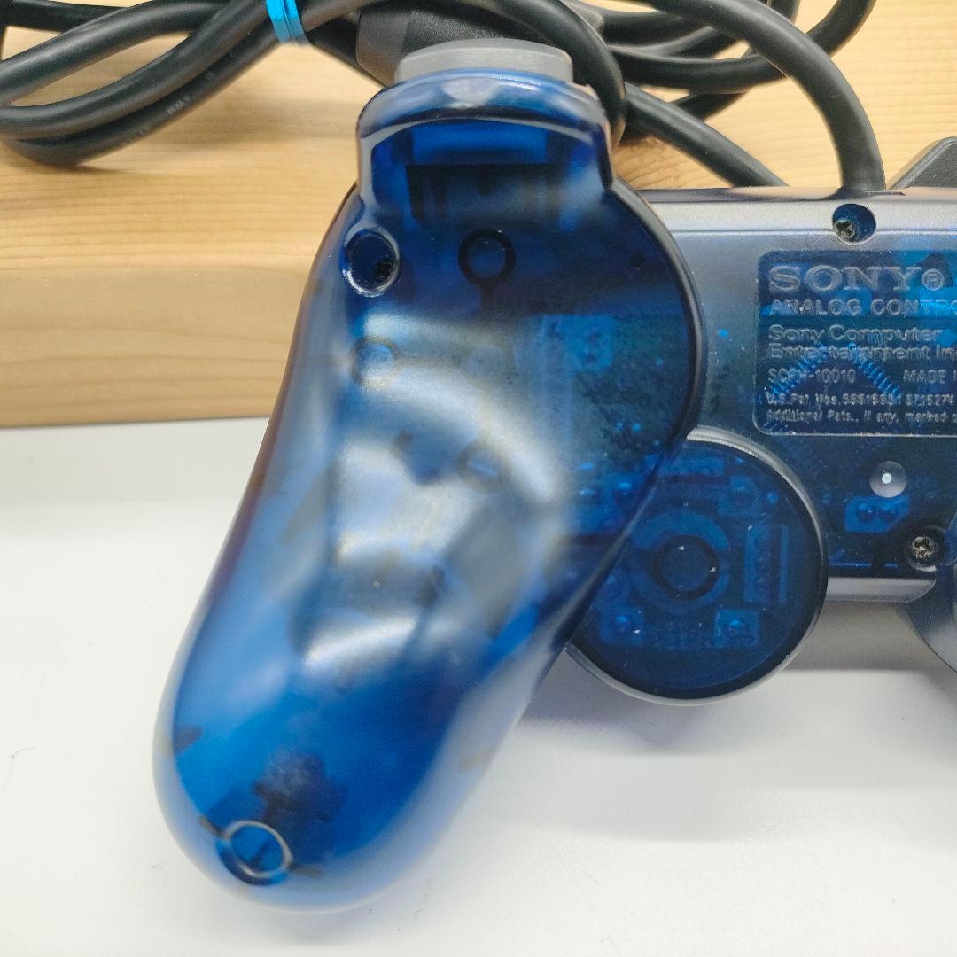 プレイステーション２ コントローラオーシャンブルー グリーン２個セット