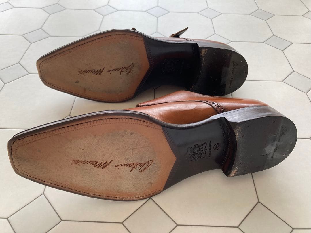 ANTONIO MAURIZI ダブルモンクストラップ 革靴　サイズ391/2