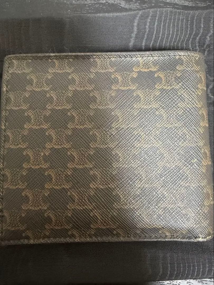CELINE 二つ折り財布 モノグラム ダークブラウン