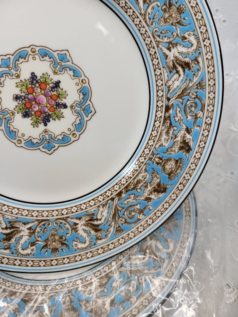 2枚✨未使用✨ウエッジウッド フロレンティーンターコイズ プレート 皿②