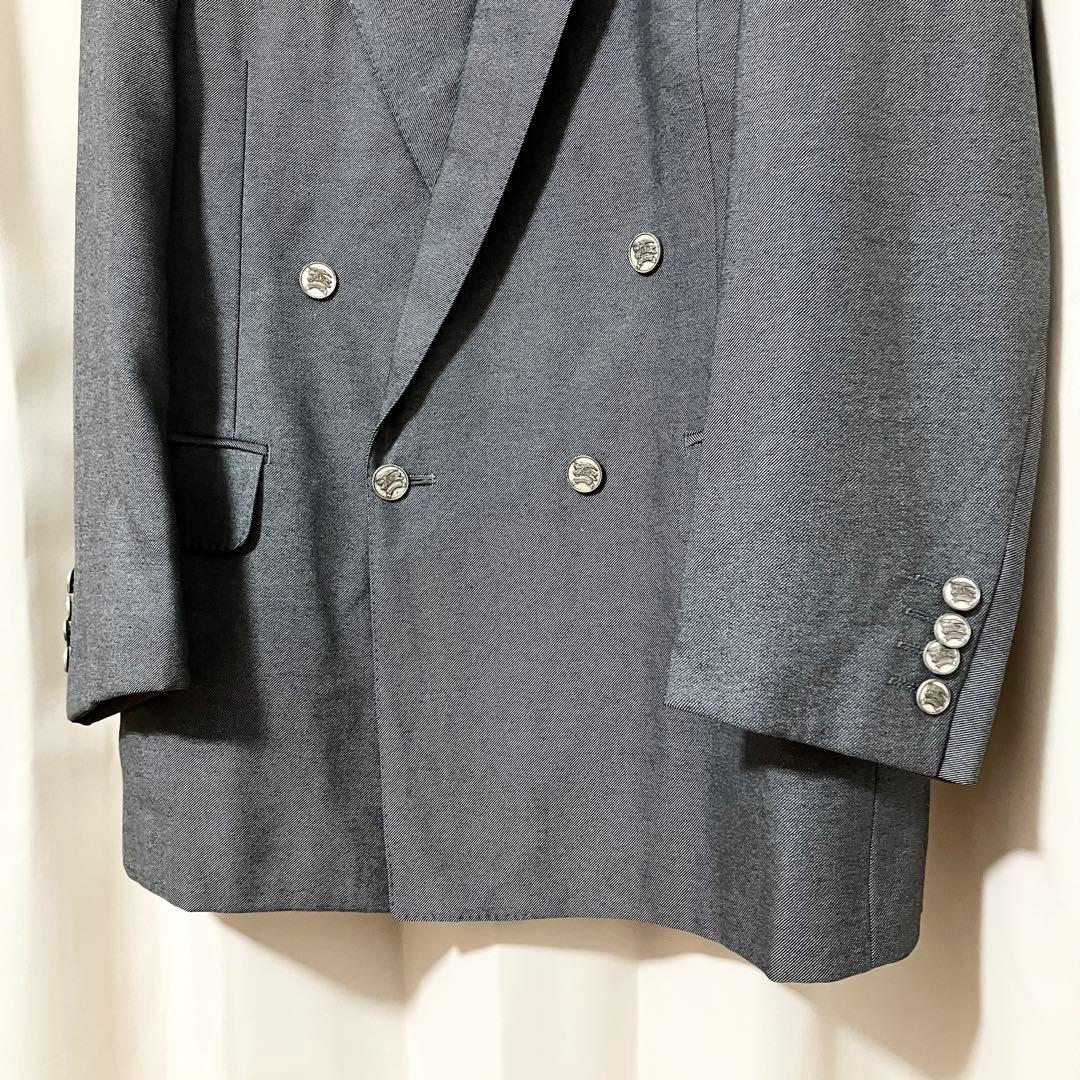 バーバリー 銀ボタン タスマニアウール ダブル セットアップ スーツ A5