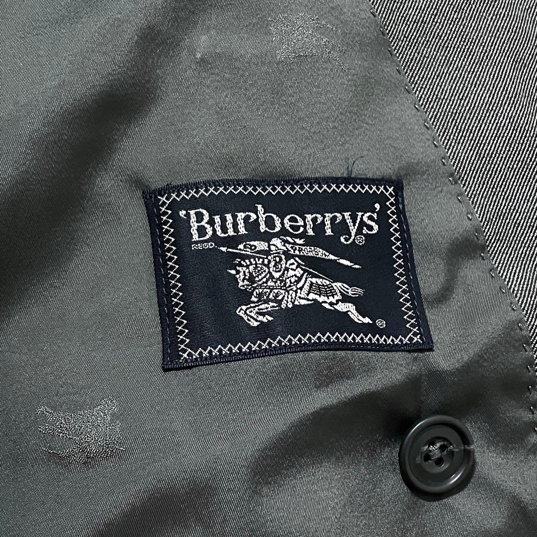 バーバリー 銀ボタン タスマニアウール ダブル セットアップ スーツ A5