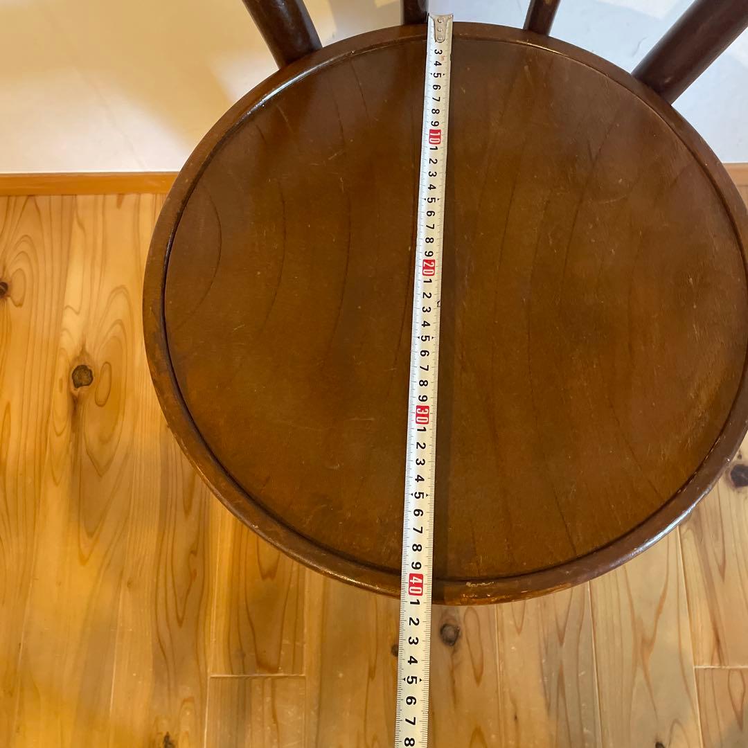 秋田木工　ブラウン木製ダイニングチェア 曲げ木昭和レトロ　ヴィンテージ