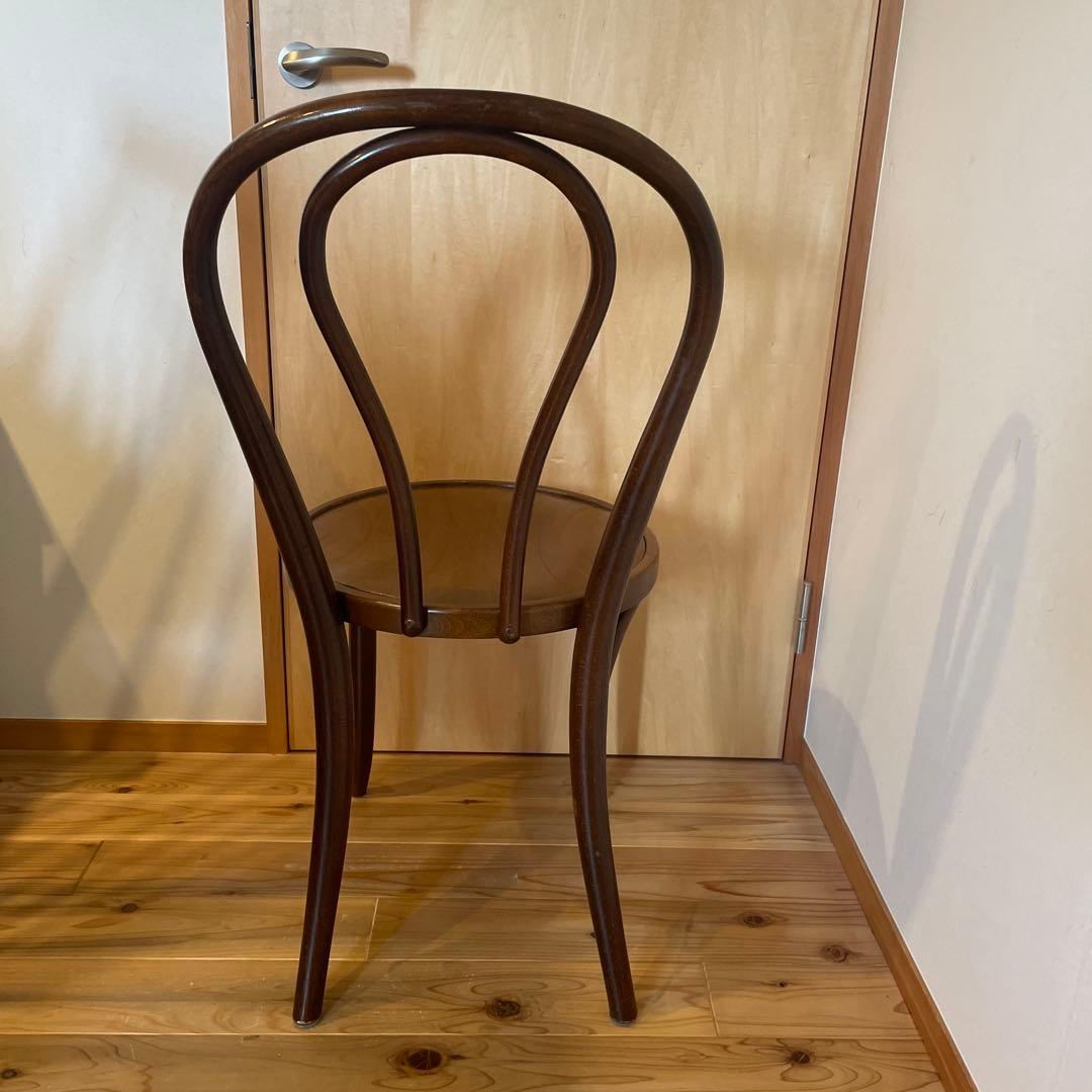 秋田木工　ブラウン木製ダイニングチェア 曲げ木昭和レトロ　ヴィンテージ