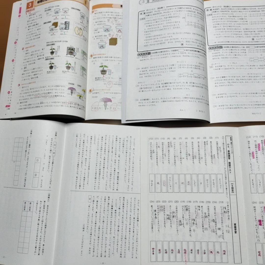 ena 小5 テキスト　パースペクティブ 1年分　本科　春期　夏期　冬期　フル