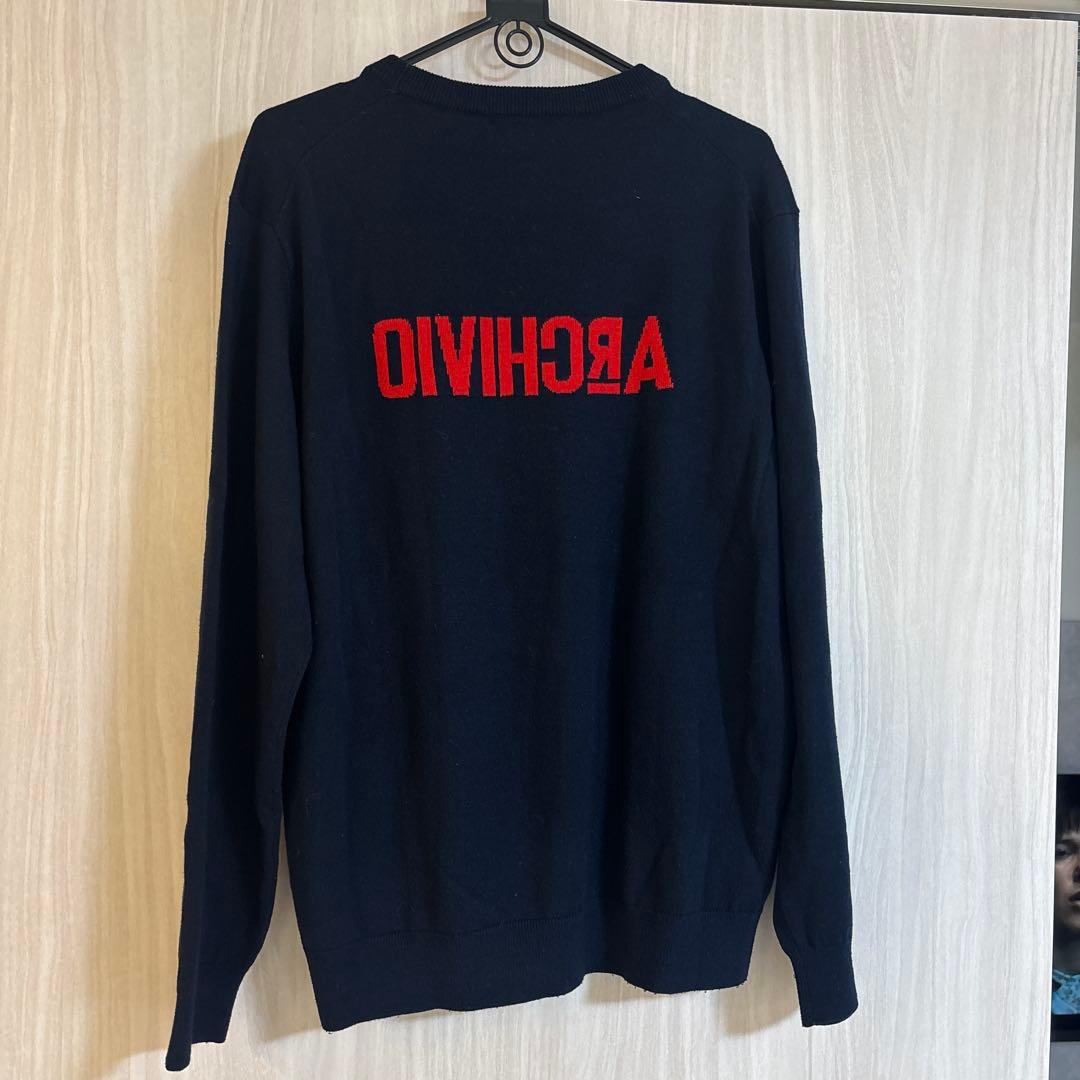 アルチビオarchivioメンズニットセーター サイズ48 ネイビー系