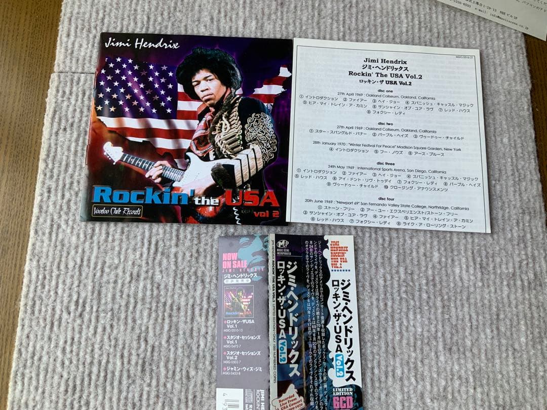 洋楽 Jimi Hendrix Rockin' the USA vol 1 & 2